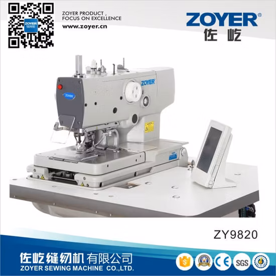 Zy9820 Zoyer Oeillet Bouton Holing Machine à coudre industrielle avec des prix bon marché